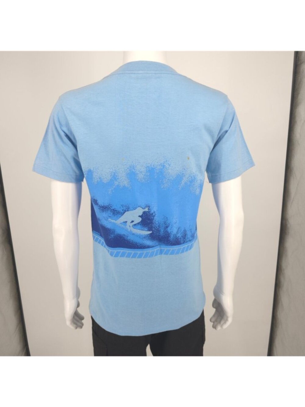 Vintage 1980s Power-T Hogenson San Diego Wrap Around Surf Graphic T-Shirt (S/M) - Picture 6 of 13